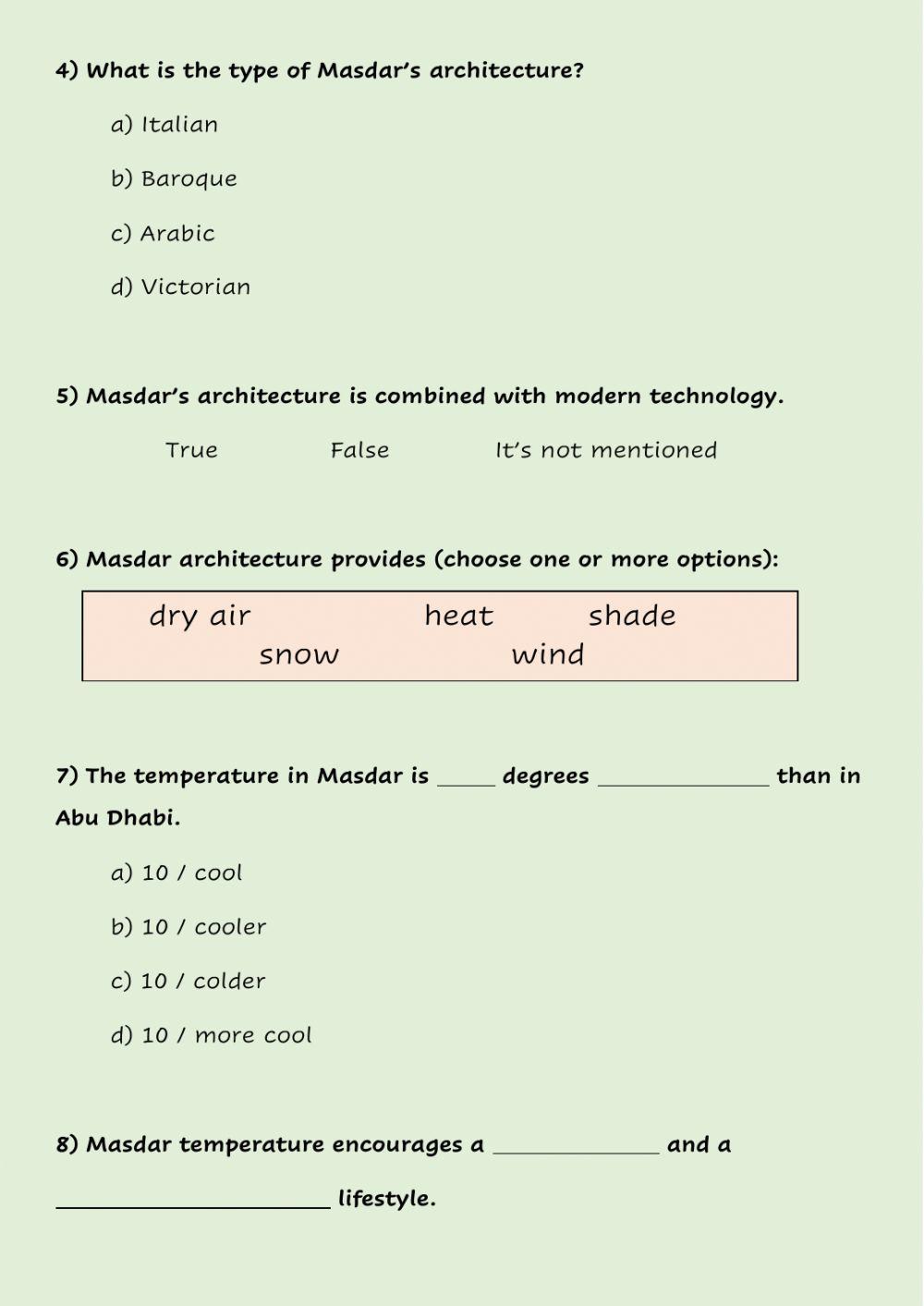 Watching - Masdar City