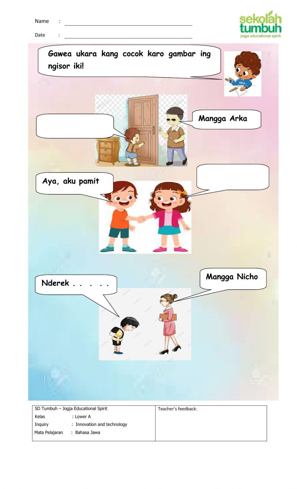 Bahas Jawa-Unggah Ungguh Basa