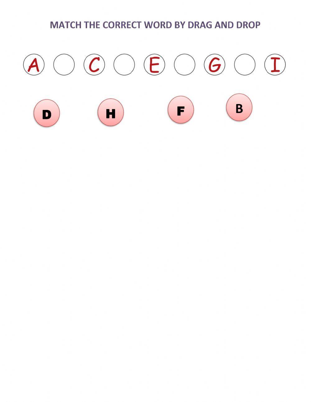 Term - i  - english -std - i - match the correct word by drag and drop