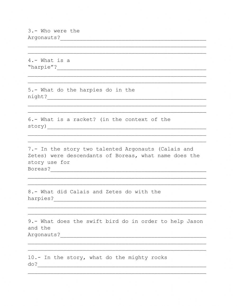 5th grade III bimester reading