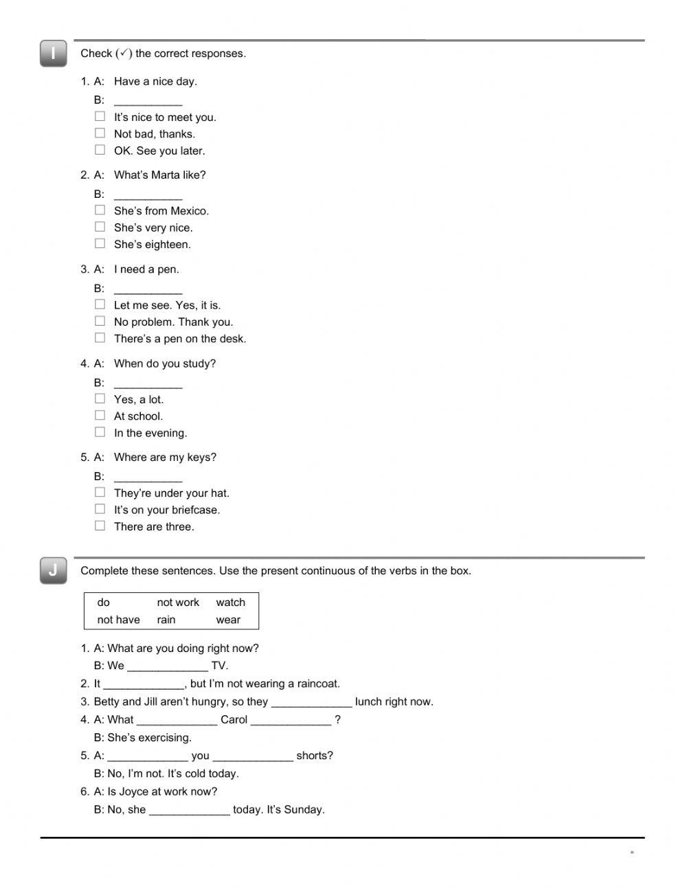 6th grade III bimester exam