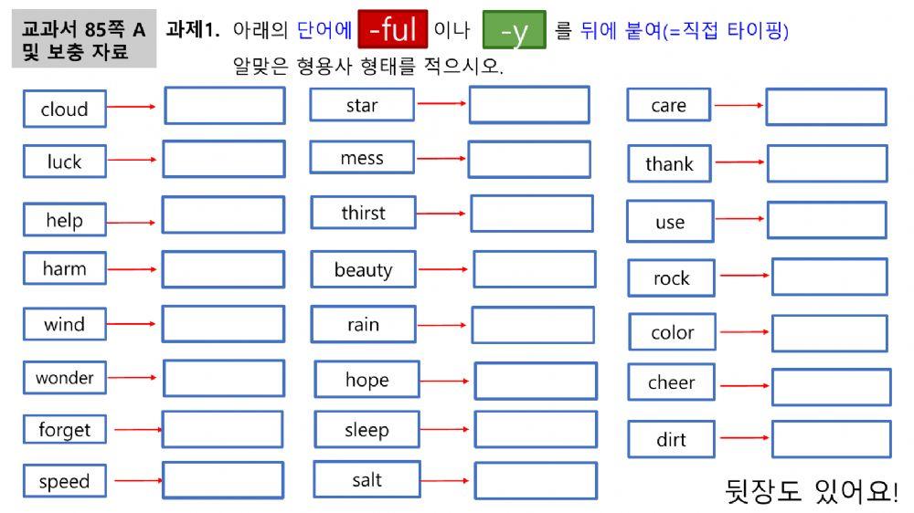 천재교육(이재영) 중2 4과 words in action