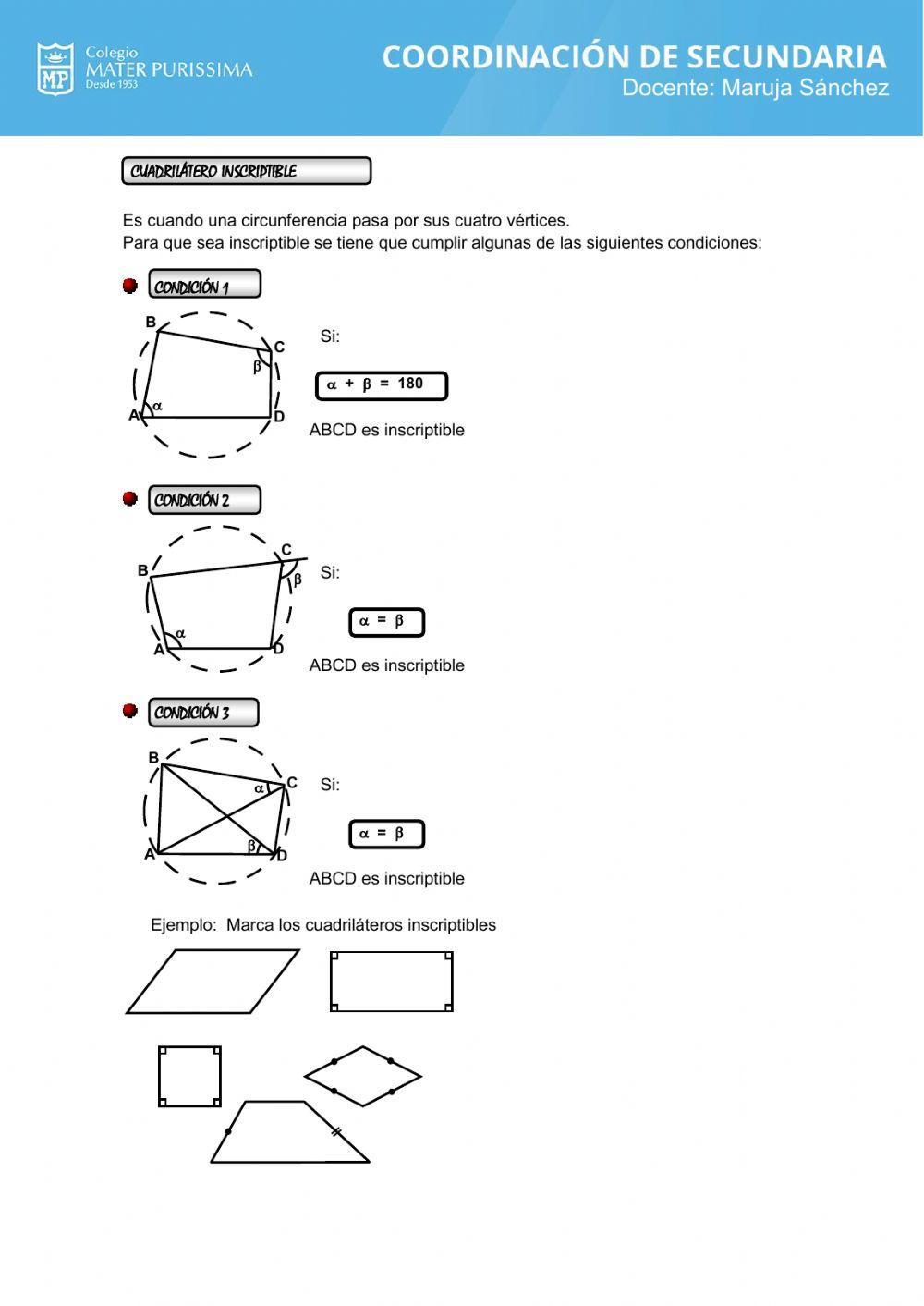 Ángulos en la circunferencia