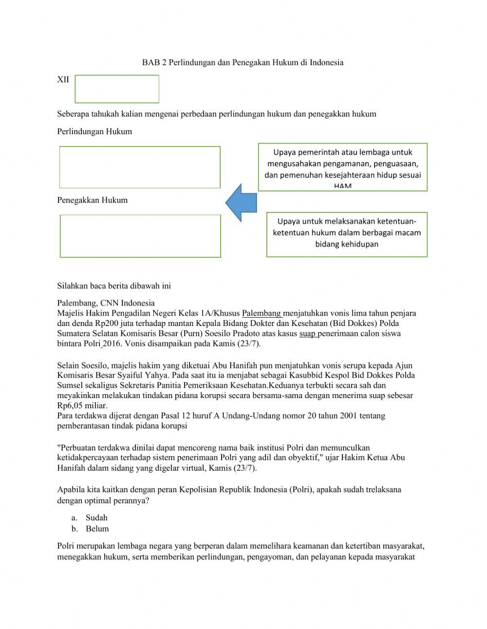 BAB 2 Perlindungan dan Penegakan Hukum di Indonesia