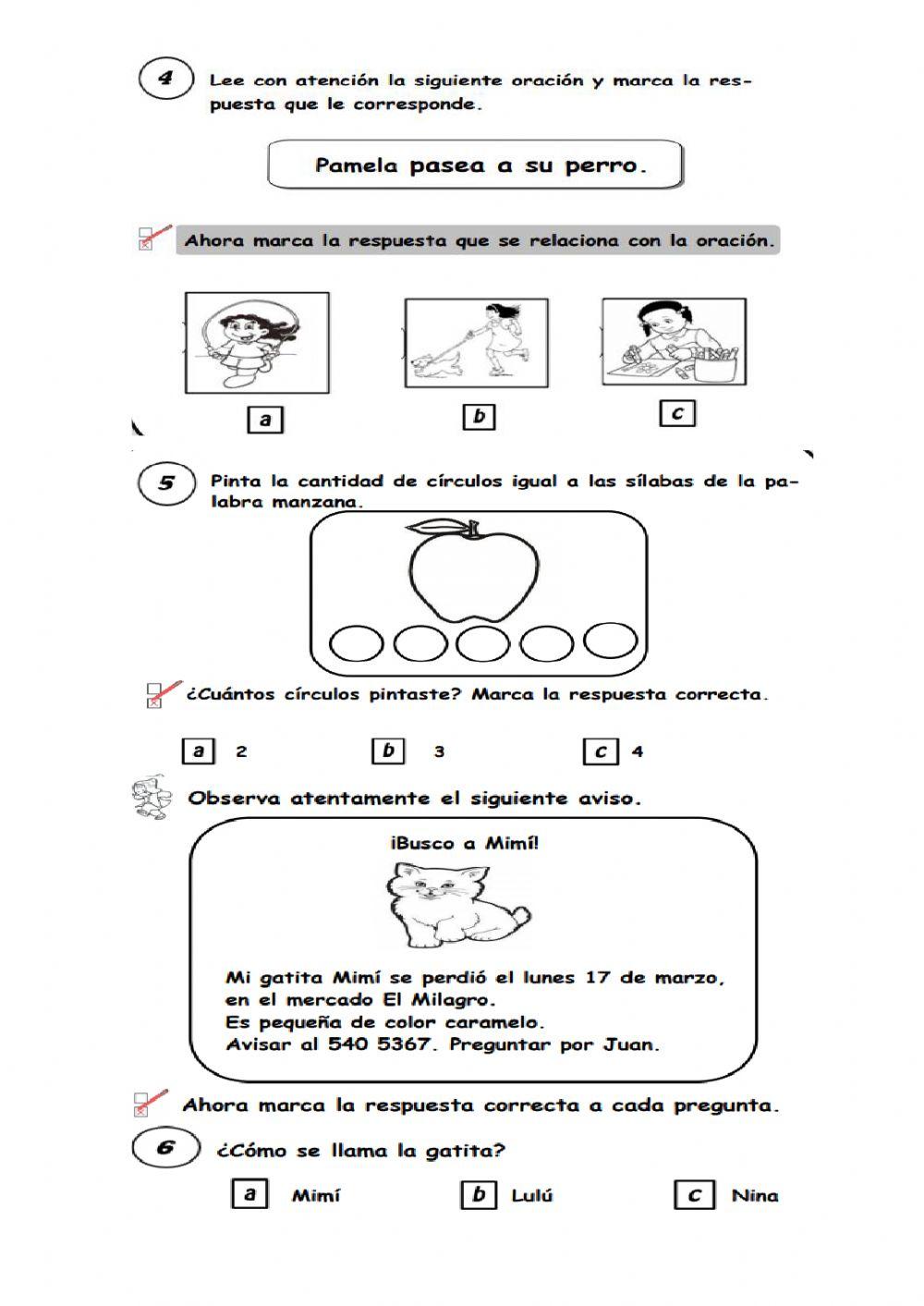 Comprensión de textos - ECE