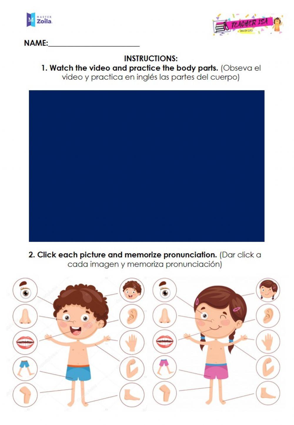 body-parts-online-exercise-for-kinder-live-worksheets