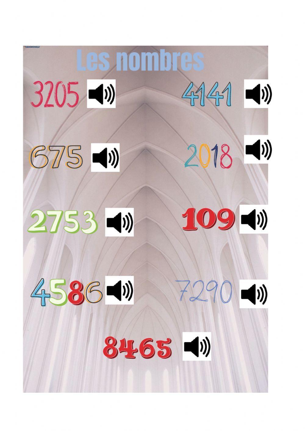 Les grands nombres écoute et relie