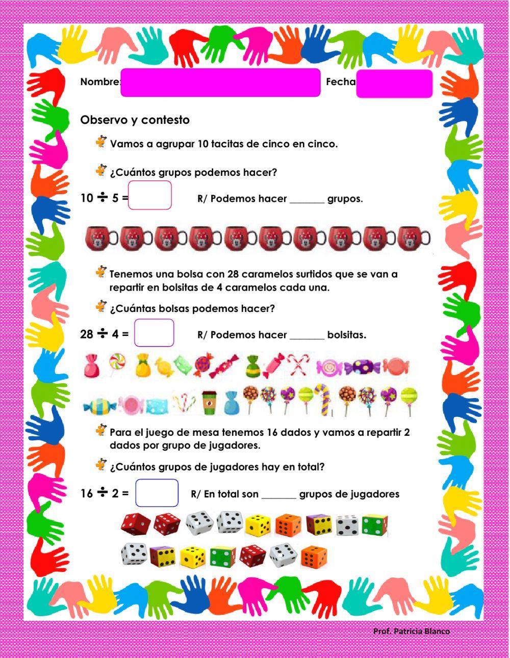 Repartos equitativos, división