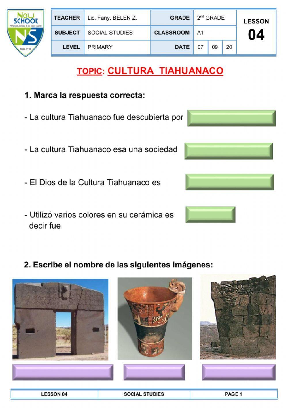 Cultura tiahuanaco