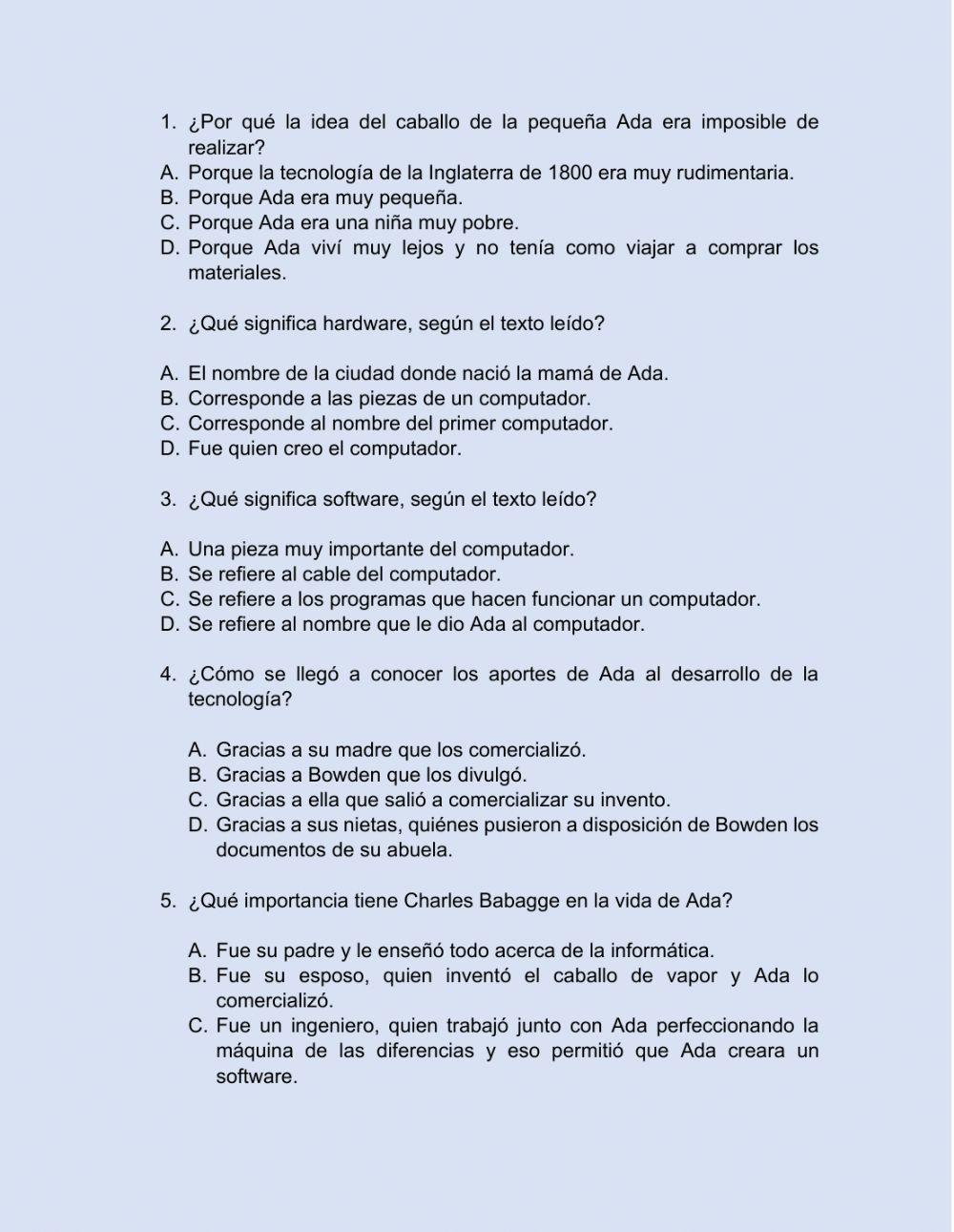 Comprensión lectora