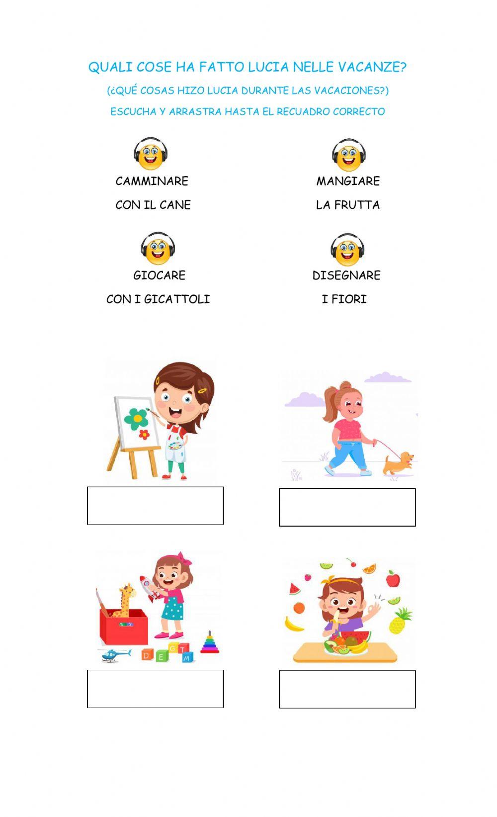 Quali cose ha fatto Lucia?