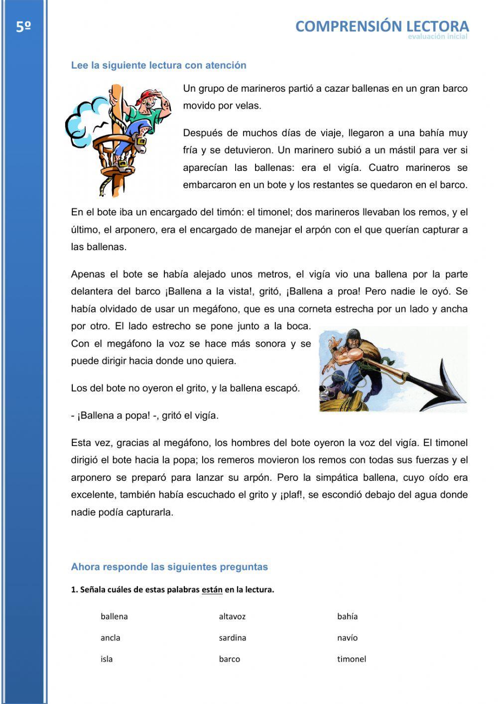 Comprensión lectora 5.1