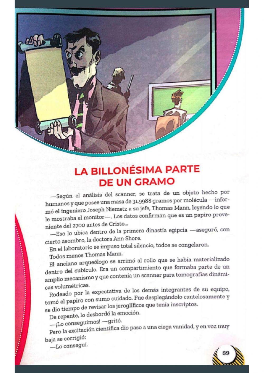 La billonésima parte de un gramo