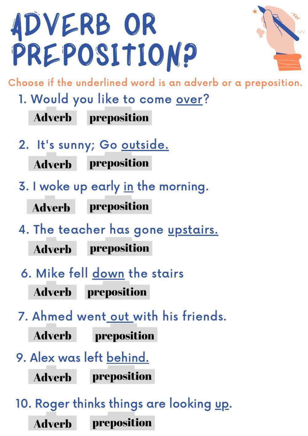 Parts of Speech: Adverbs