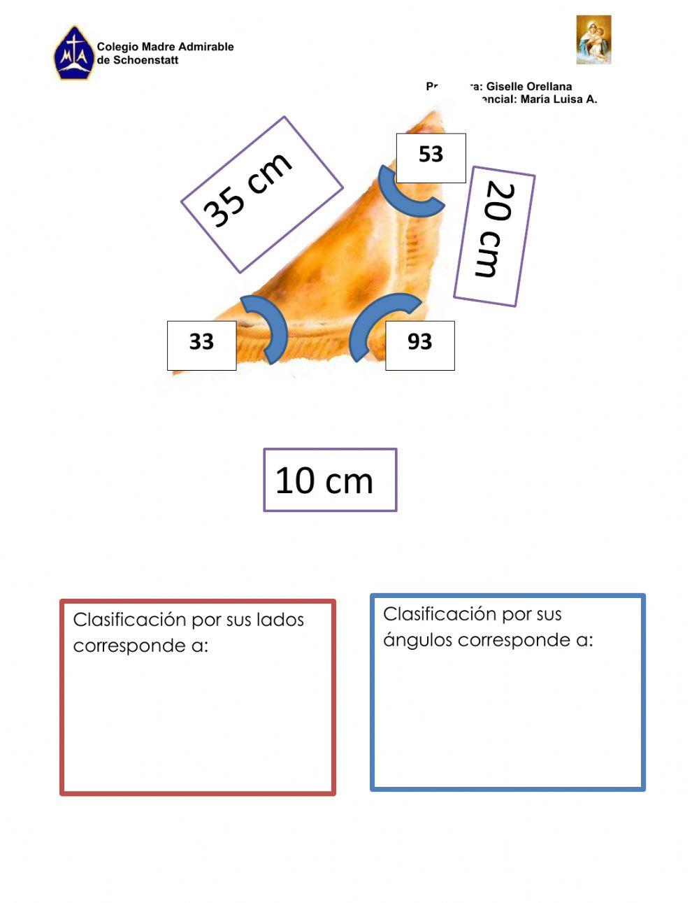 Clasificación de triángulos