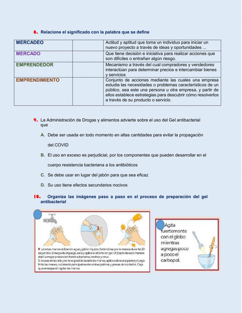 EVALUACIÓN BIMESTRAL DE EMPRENDIMIENTO ONCE