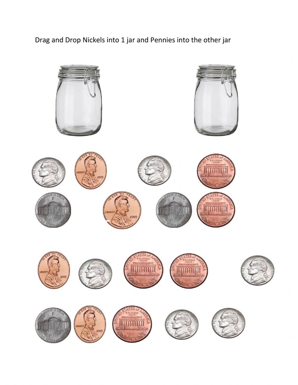 Separate the Nickels & Pennies