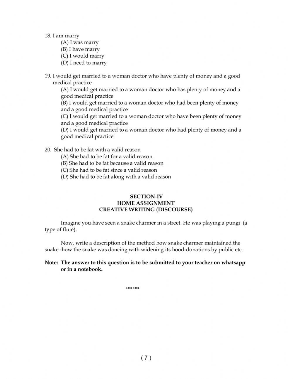 9 class level 2 worksheet 2