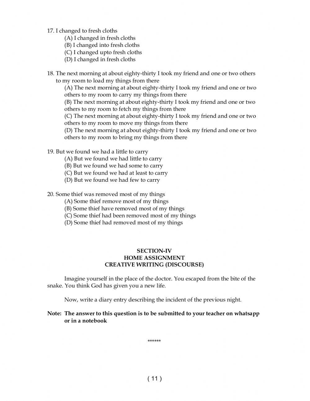 9 class level 2 worksheet 3