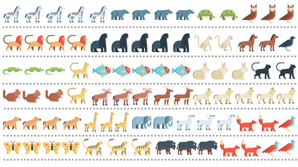 Pon a los animales en el paisaje