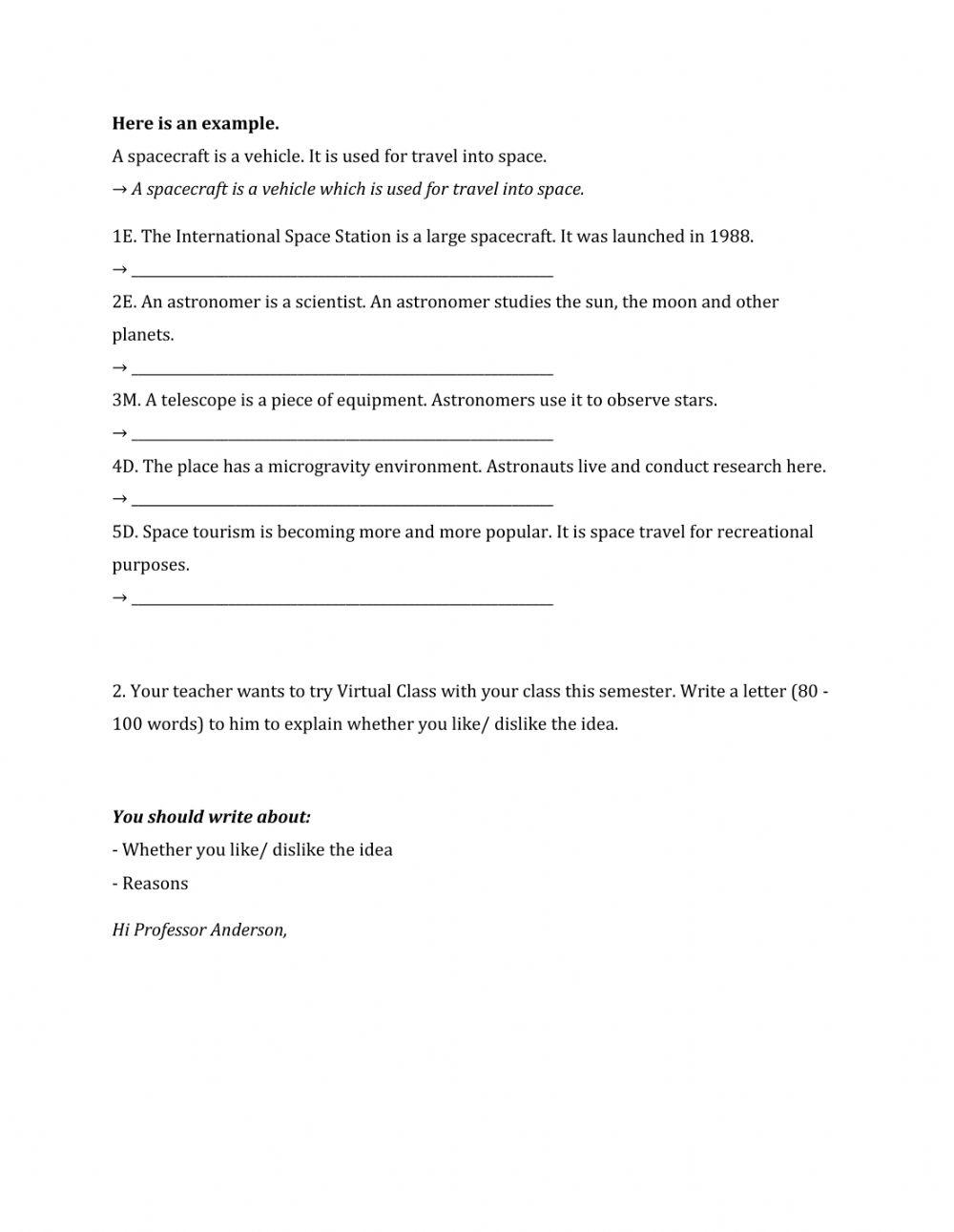 Lớp 9 - Kiểm tra 45 phút số 4 (Unit 10, 11)