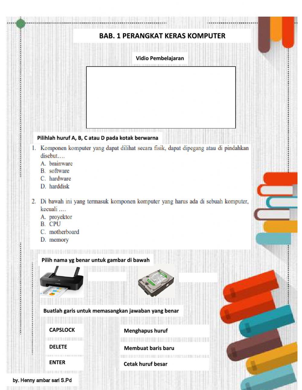 Mengenal Perangkat Keras Komputer