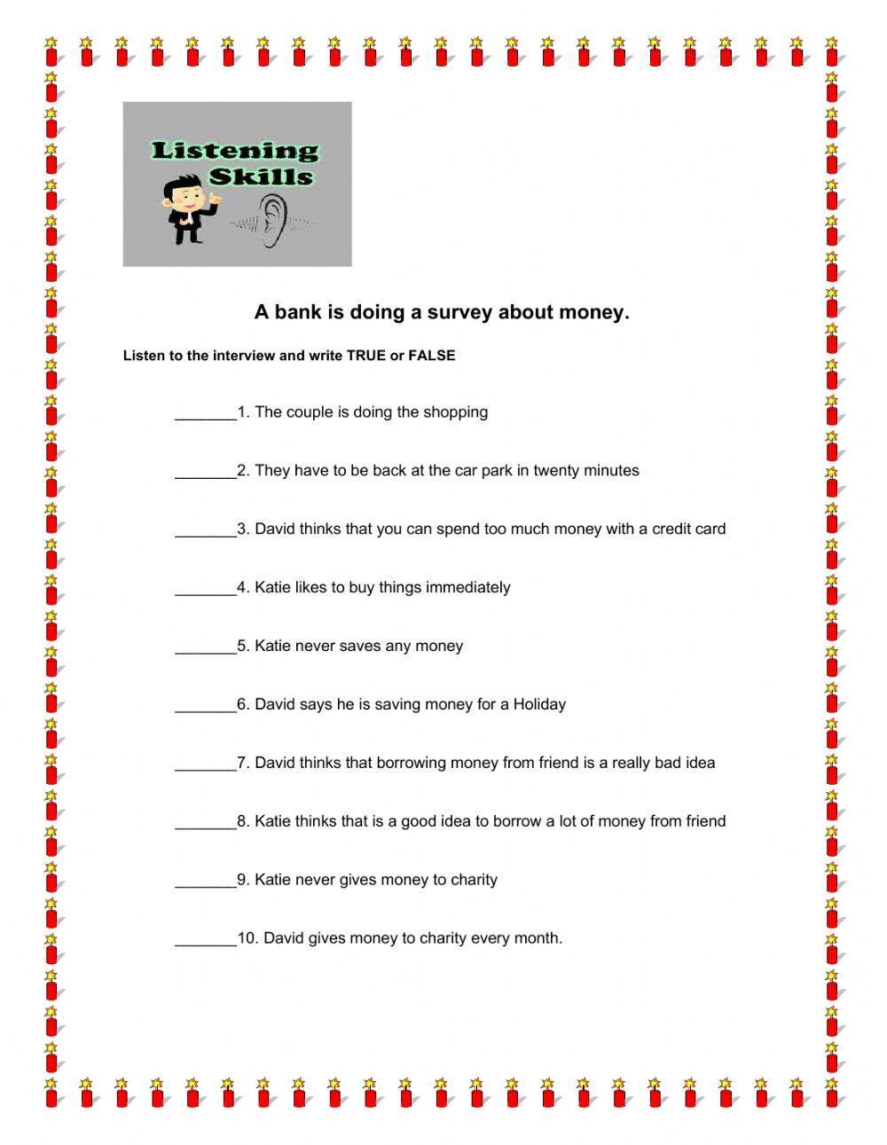 Listening - Bank Survey