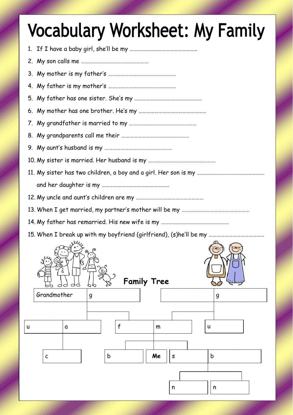 Family tree - medium difficulty