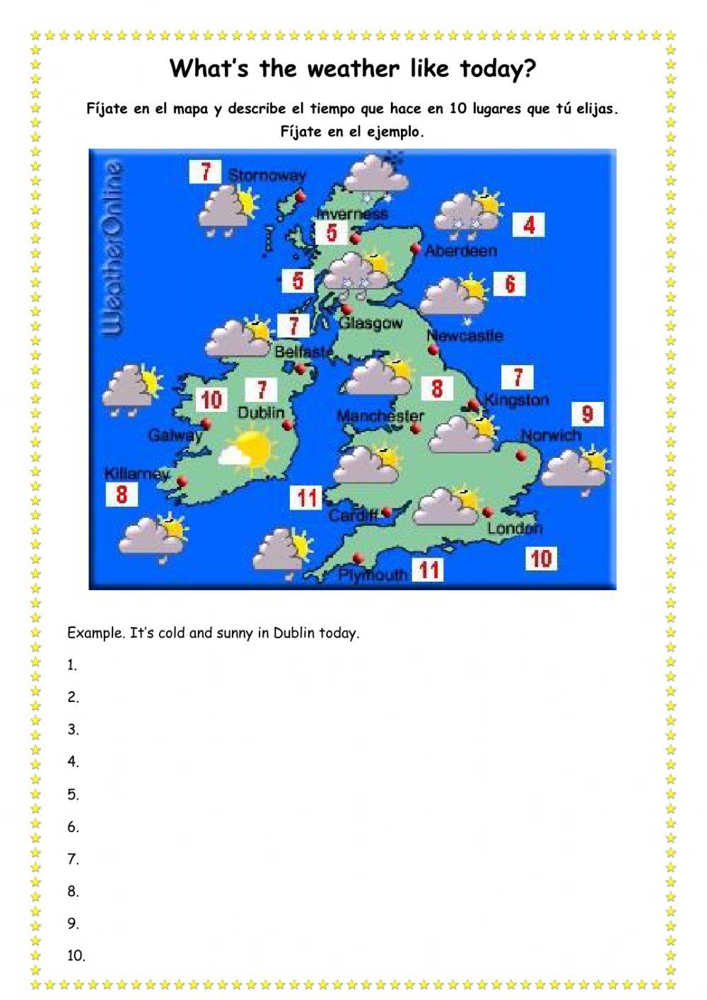 Describing the weather