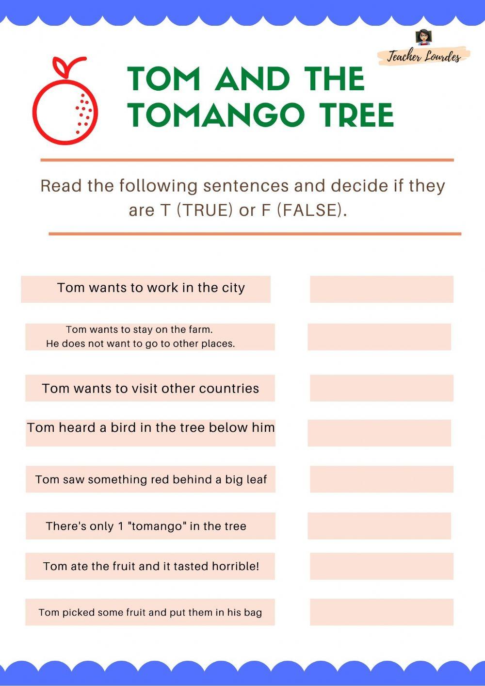 Tom and the tomango tree