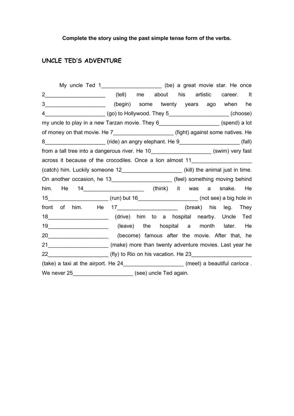 Past Simple: Regular and Irregular Verbs