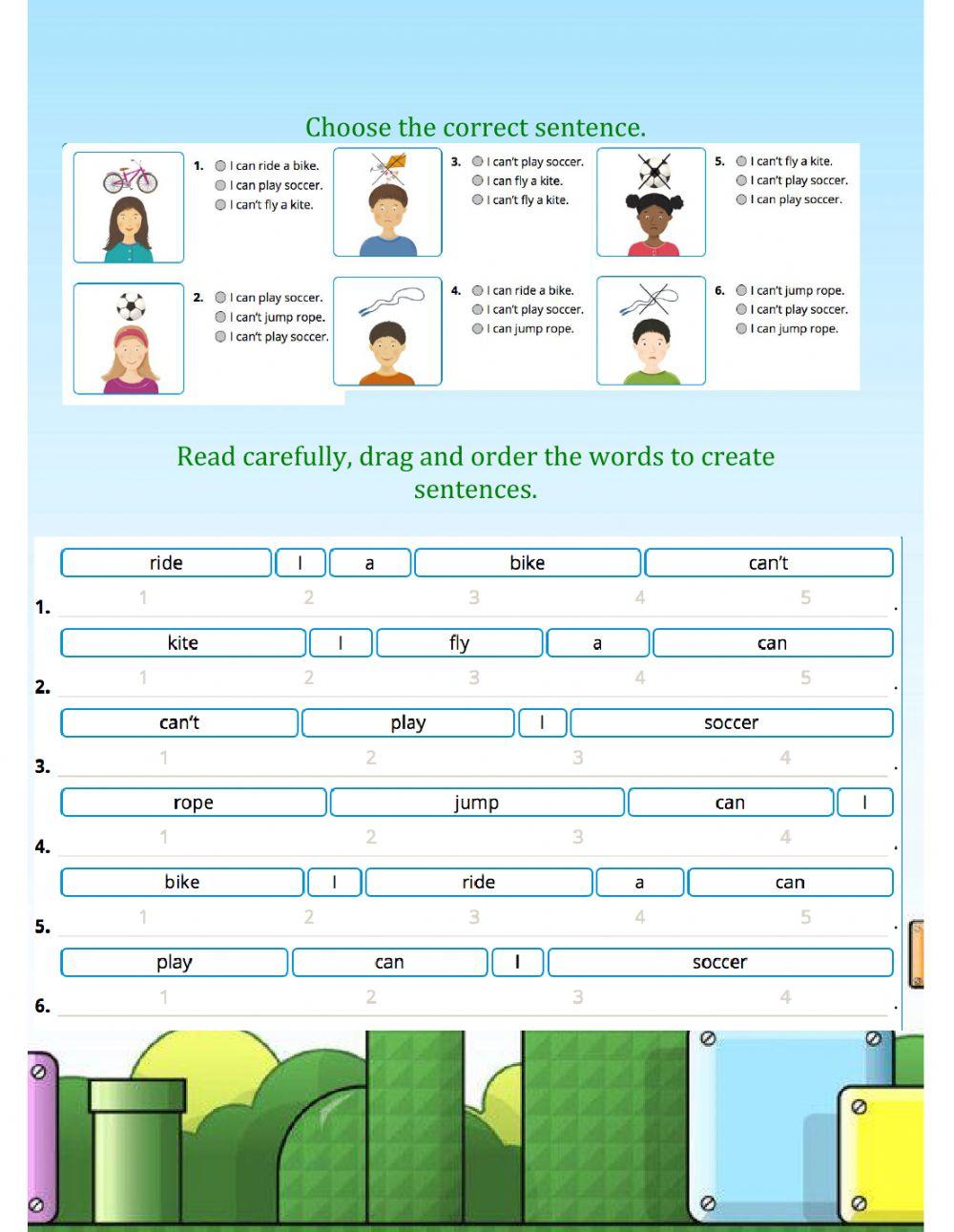 Practice:I can - I can't