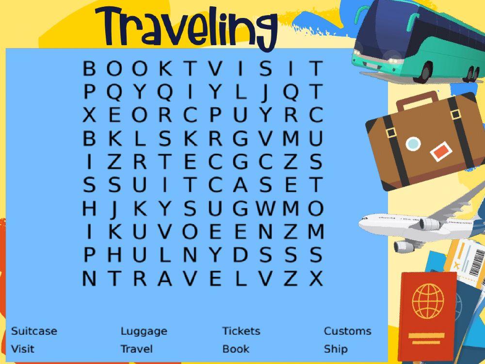 Traveling Wordsearch