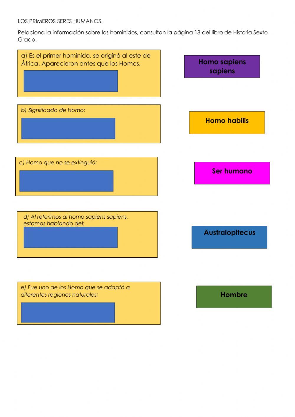 Los primeros seres humanos