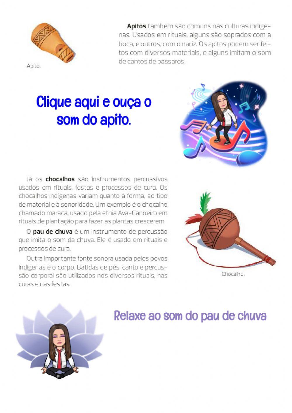 Música, corpo e instrumentos