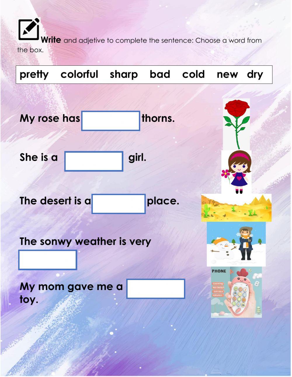 Third term questionnaire language structure