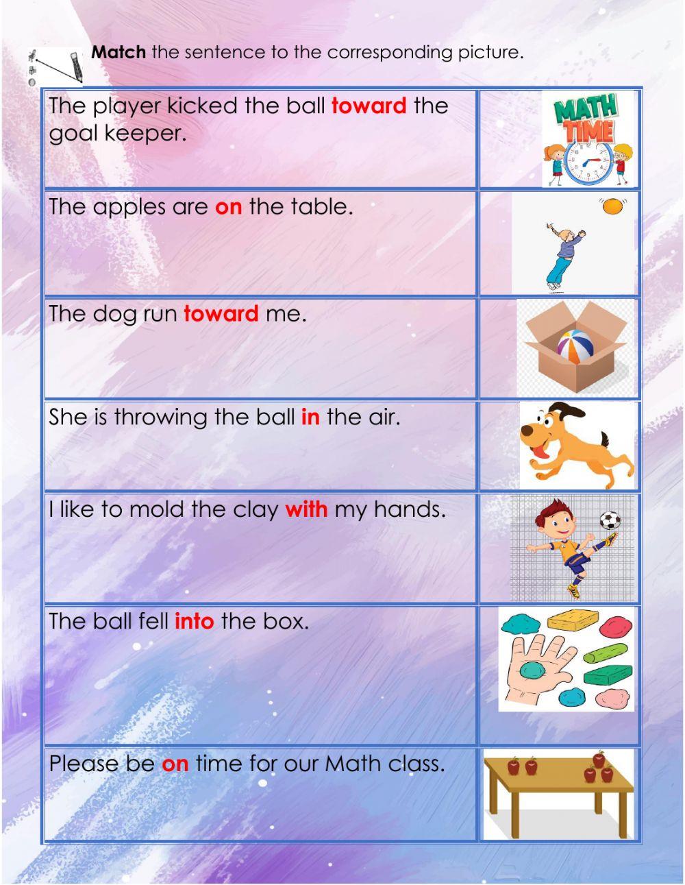 Third term questionnaire language structure