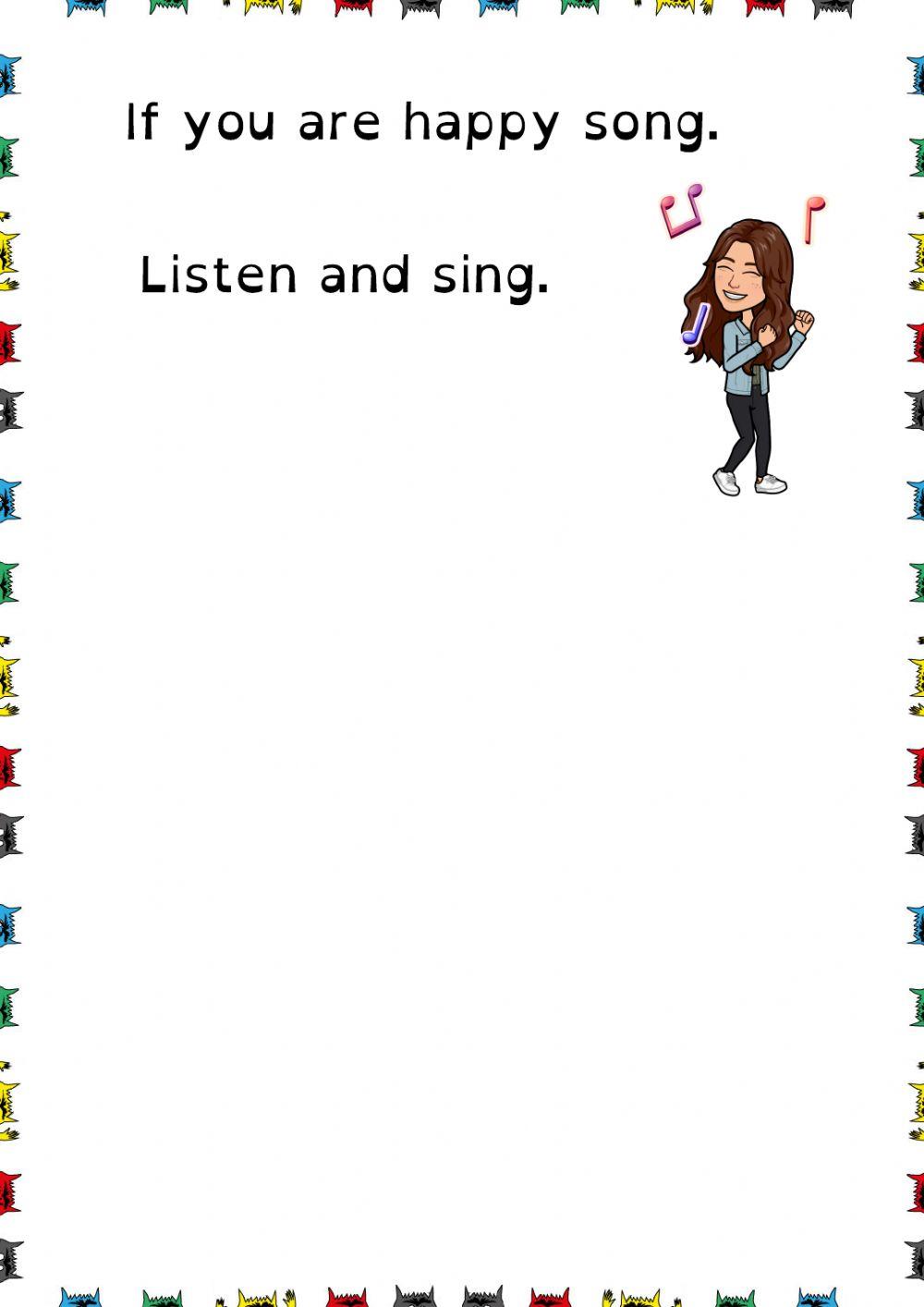 If you are happy song