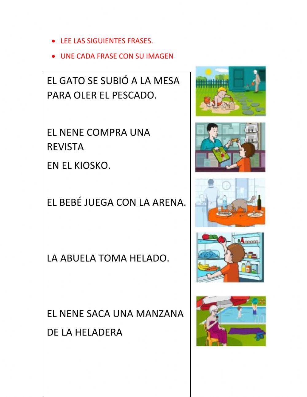 Lee y une, según corresponda