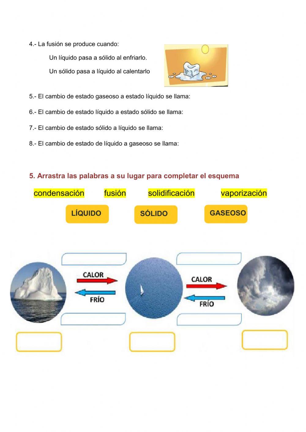 Actividad -Estados de la materia