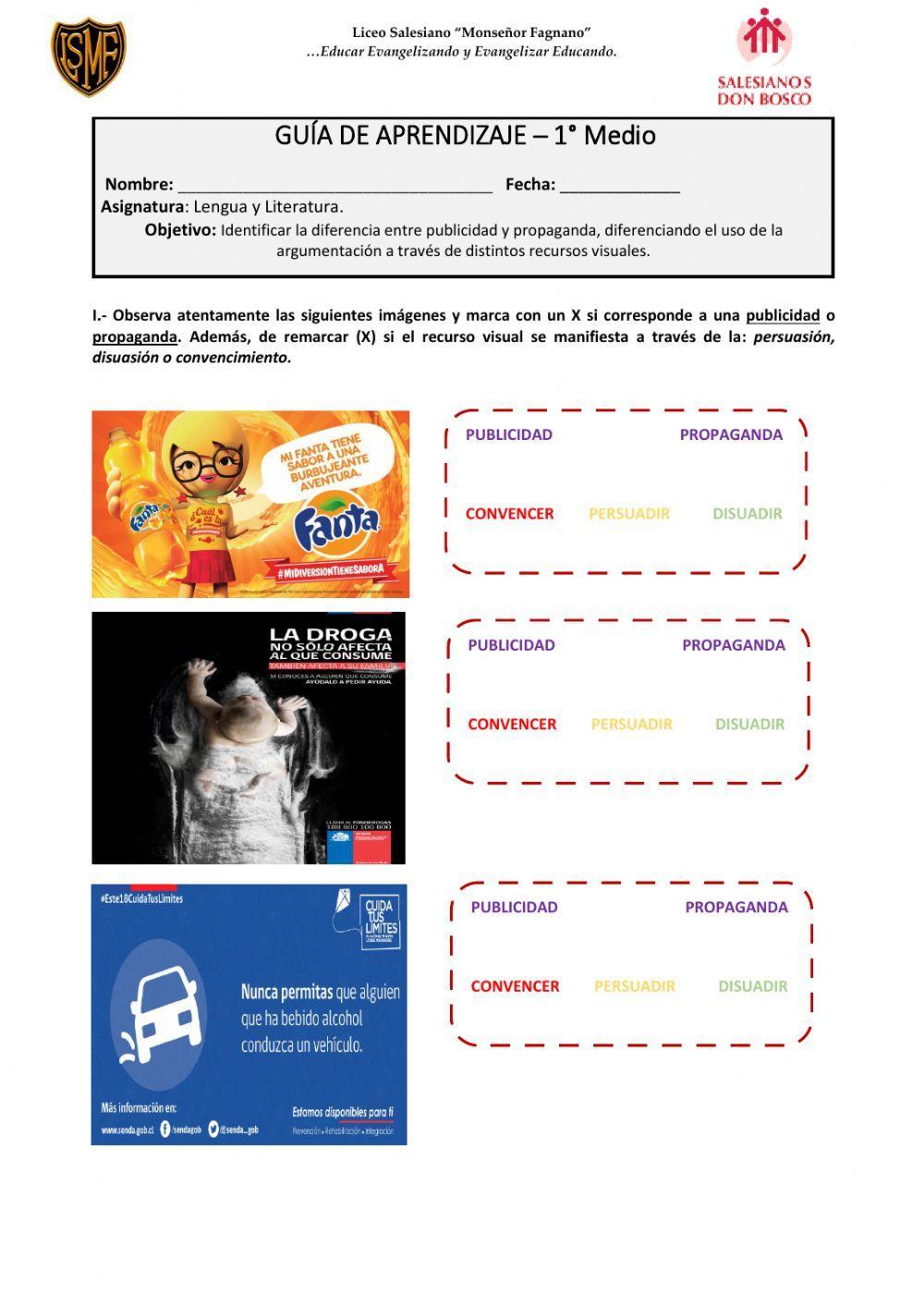 Guía de aprendizaje - Publicidad y propaganda