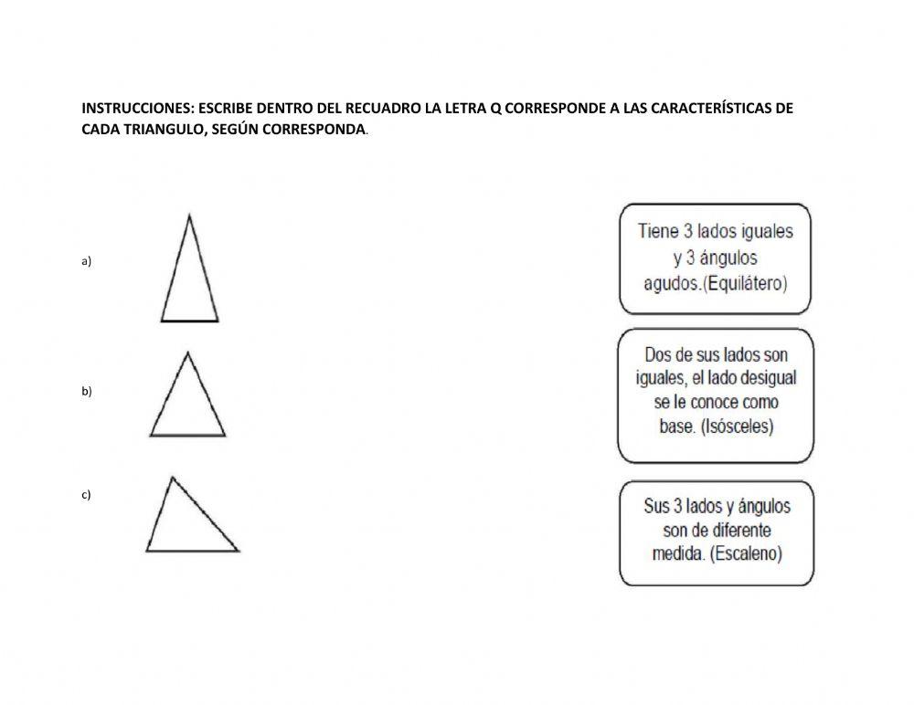 Clasificación de triángulos