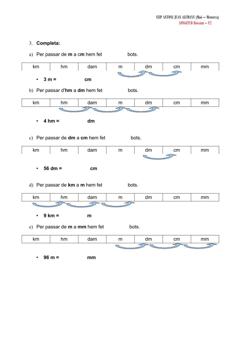 L'escala de longitud: unitats de longitud