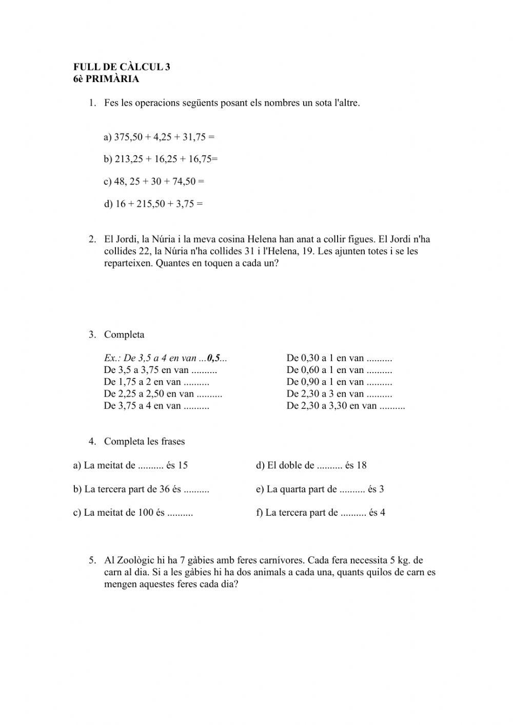 Full de càlcul 3