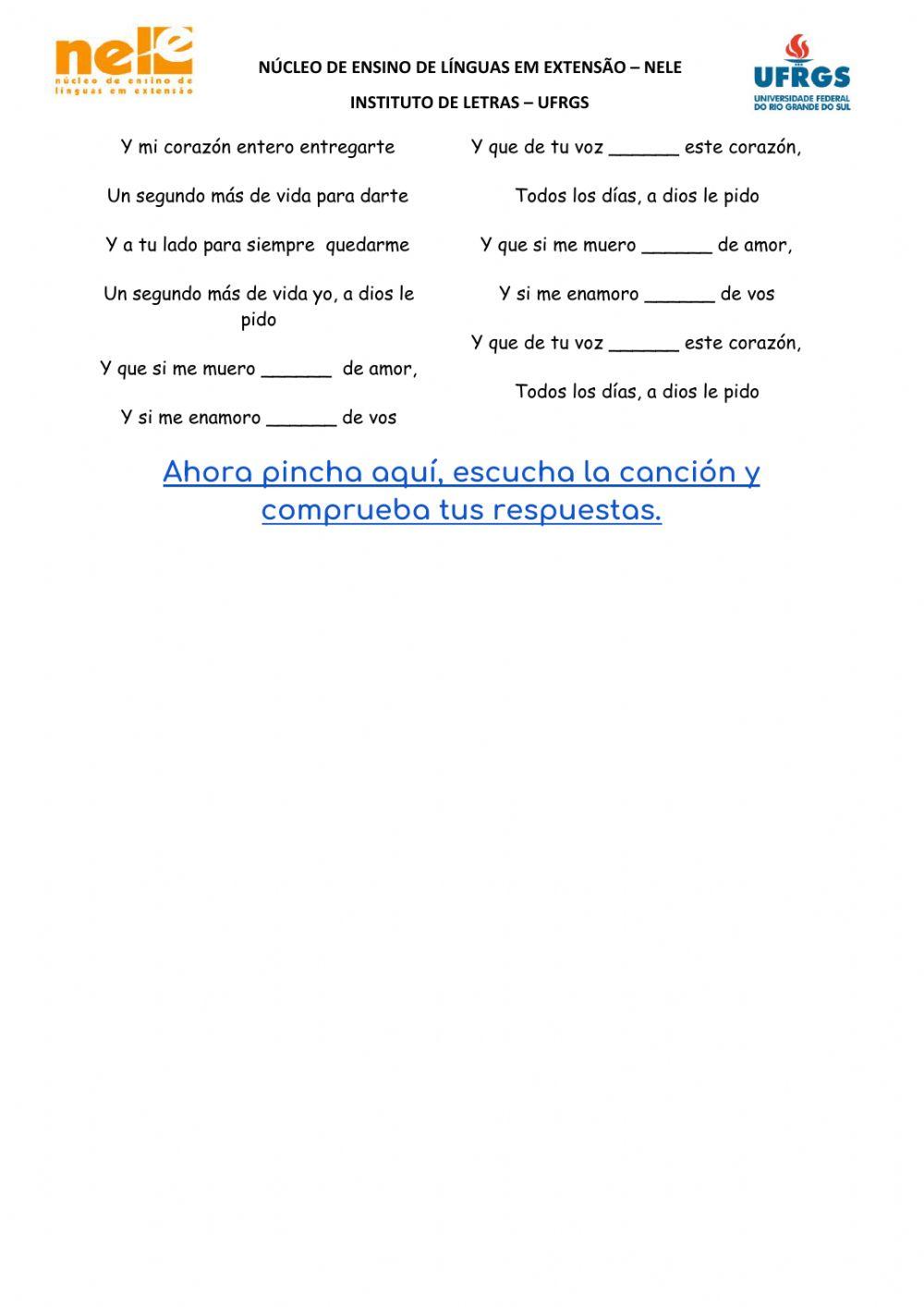 Verbos en presente de subjuntivo