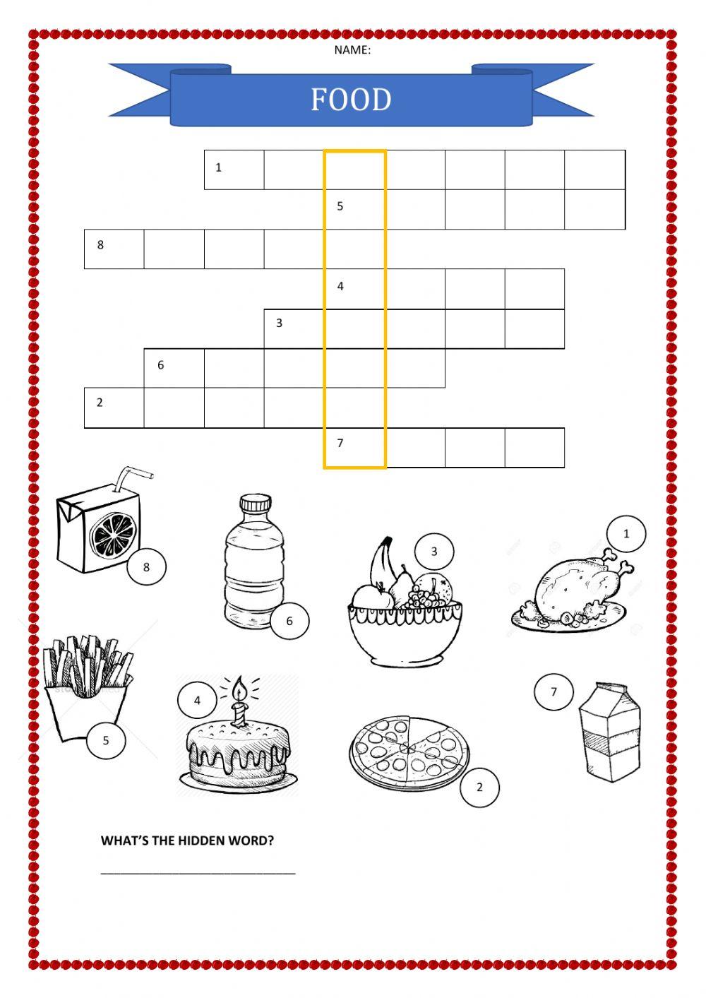 Food crosswords