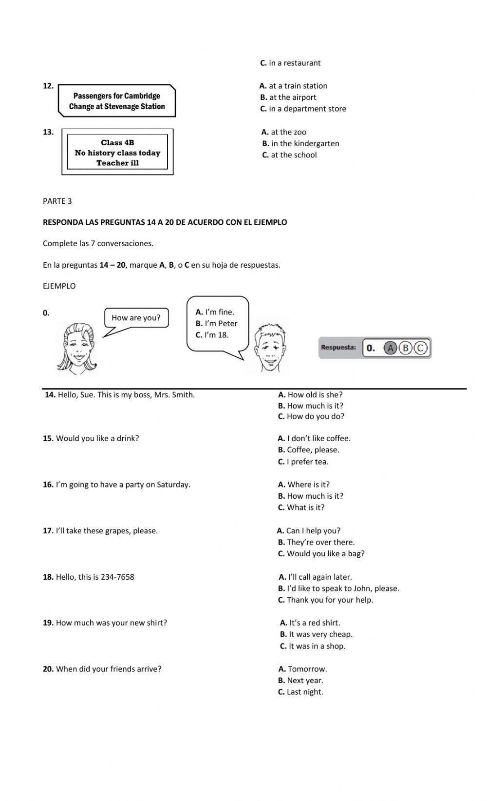 SABER test preparation part 1, 2 and 3 SABER test preparation part 1, 2 and 3