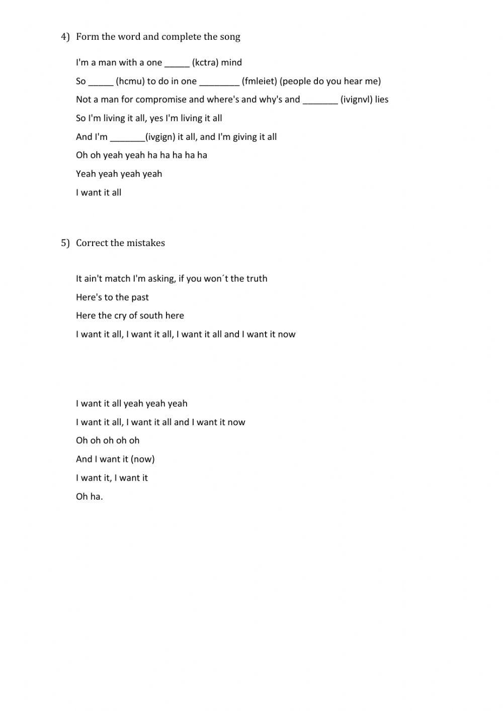 I Want it All - Queen