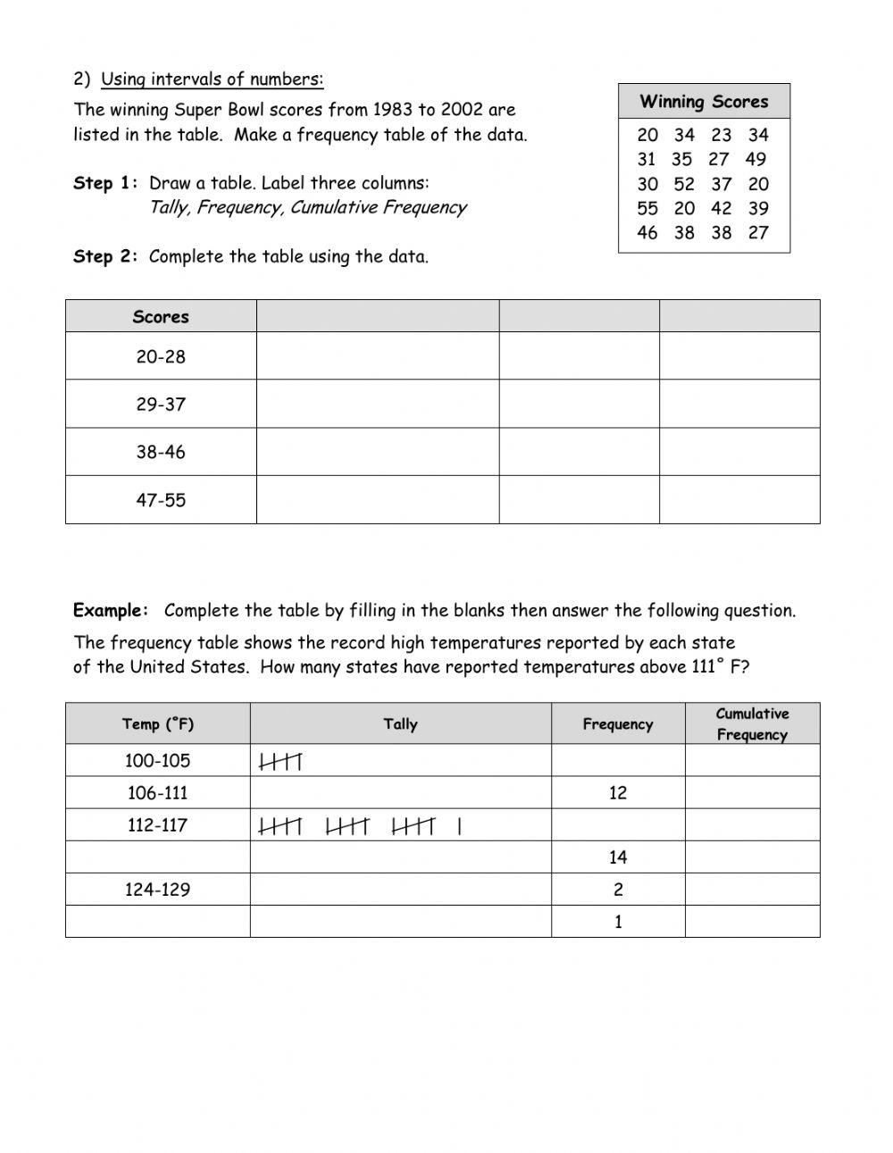 Histogram Guided Work Online Exercise For Live Worksheets Histogram Guided Work Online Exercise For Live Worksheets