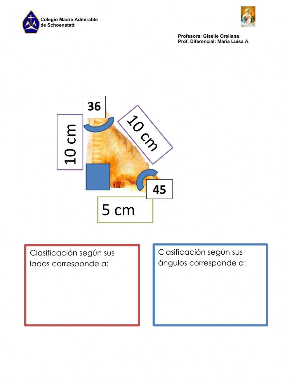 Clasificación de triángulos